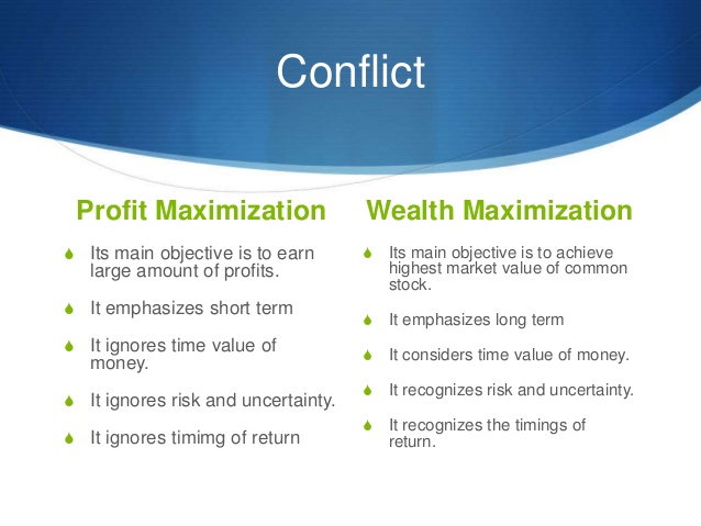problems with maximizing shareholder wealth